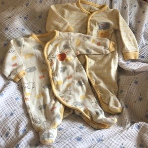 New born footie onesies